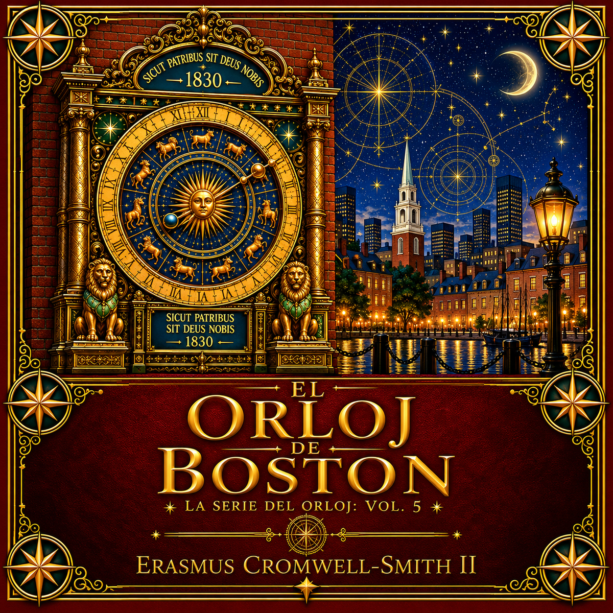 El Orloj de Boston — portada del audiolibro