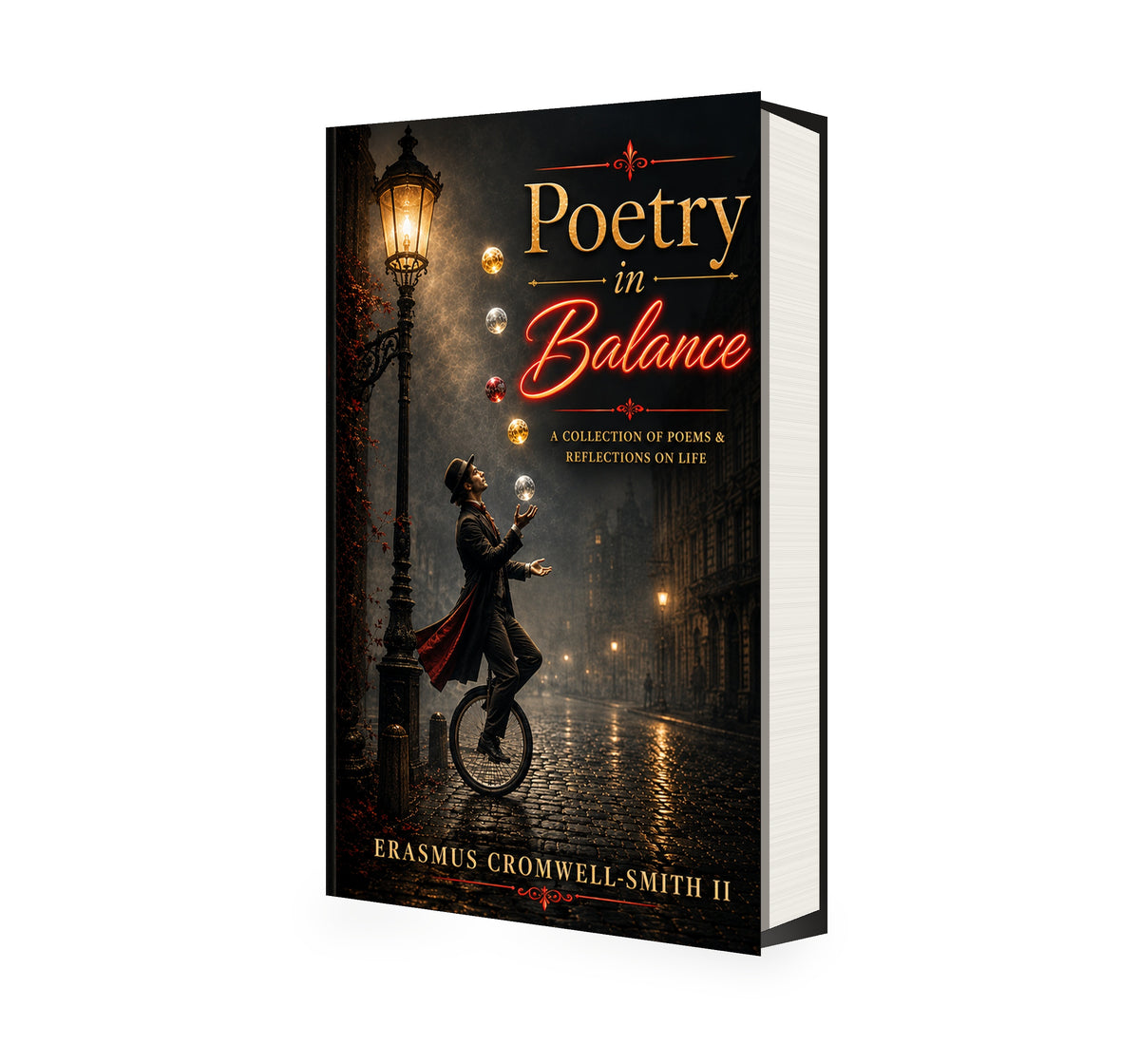 Poetry in Balance 3D book mockup