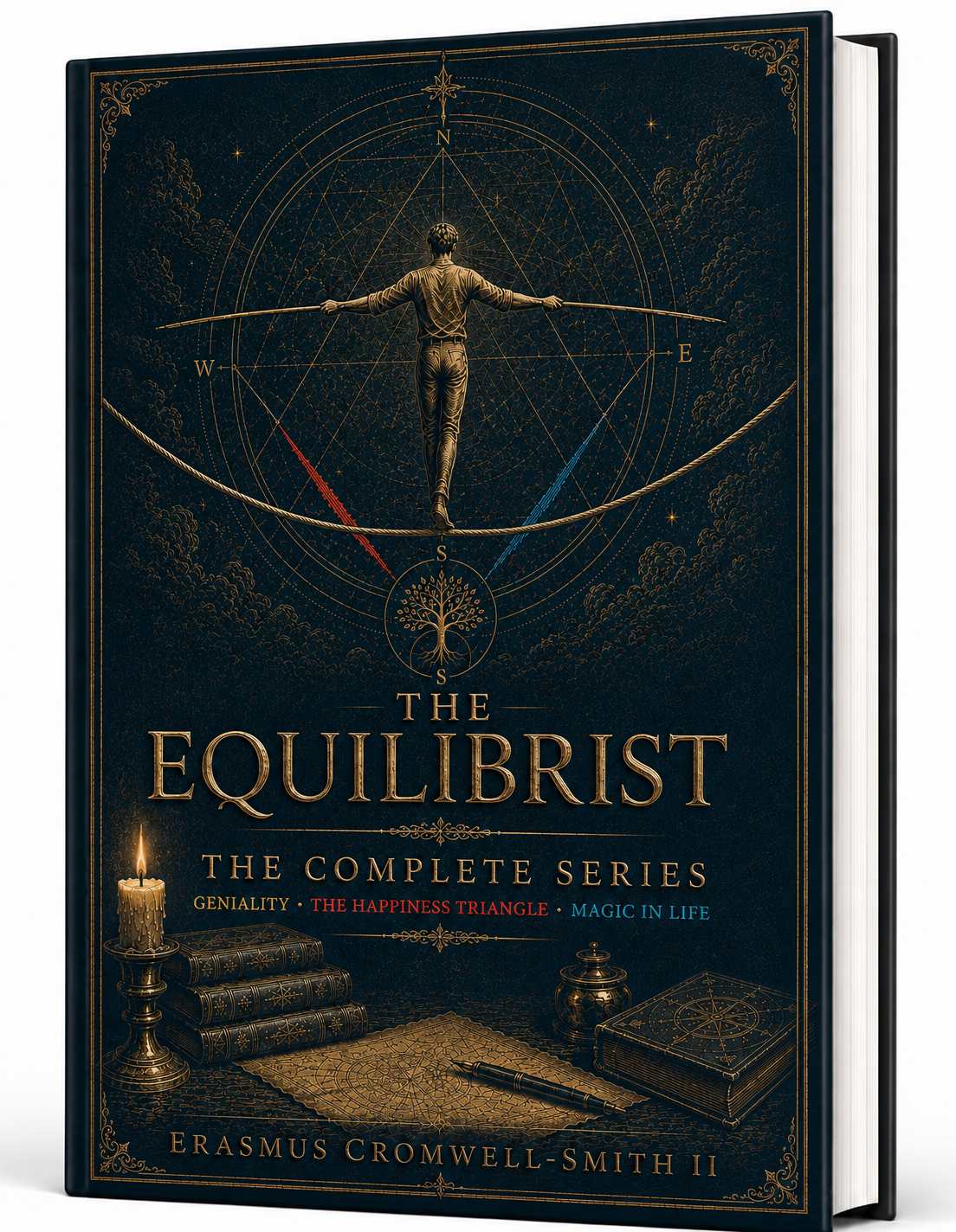 The Equilibrist: The Complete Series refreshed hardcover mockup