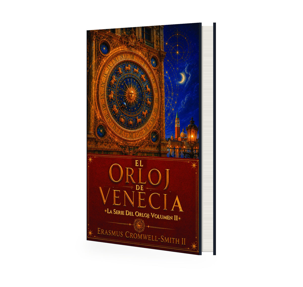 El Orloj de Venecia eBook 3D mockup